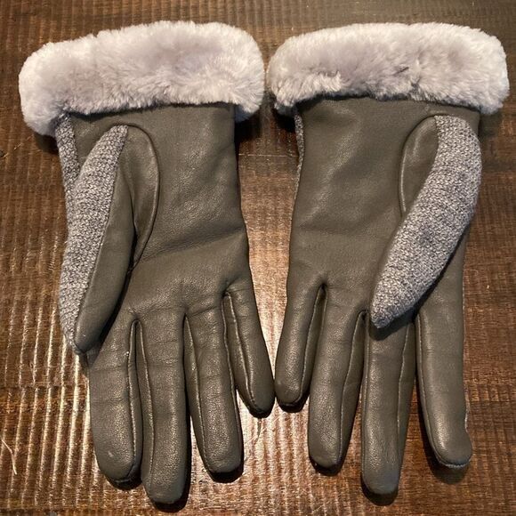 UGG Australia Shearling Casual Gloves Gray - Picture 2 of 8